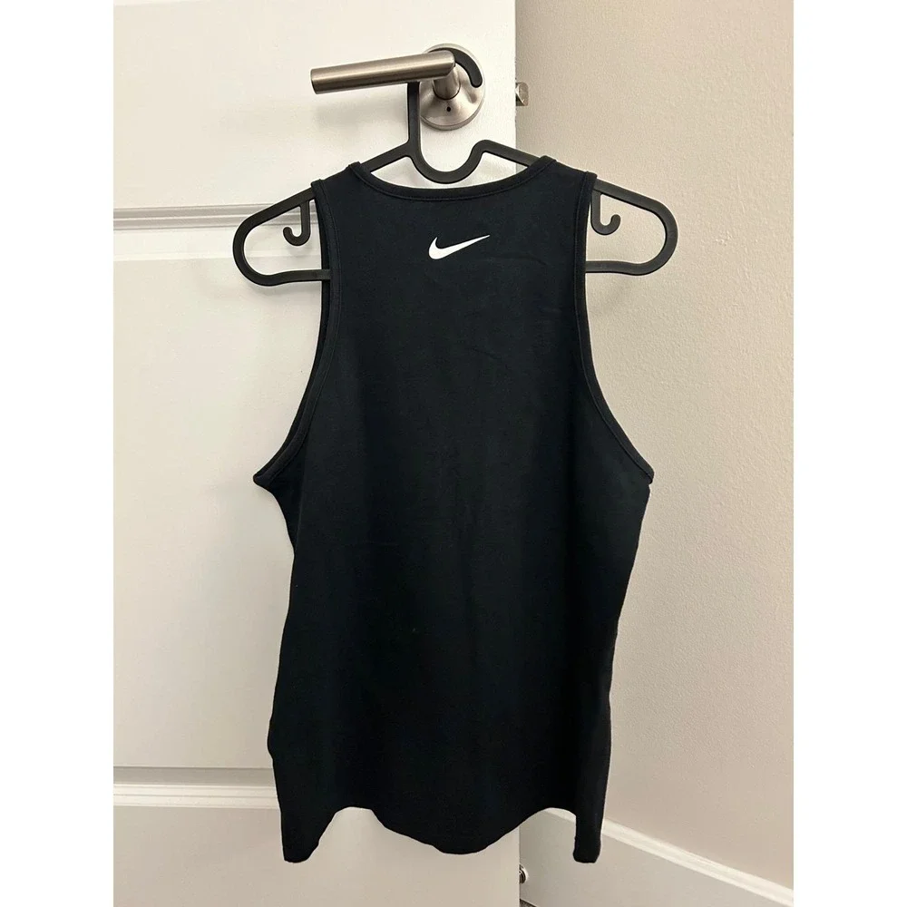 Nike Dri-FIT Graphic Tank Top Womens XS Black‎ Excellent Athletic Cut Sleeveless